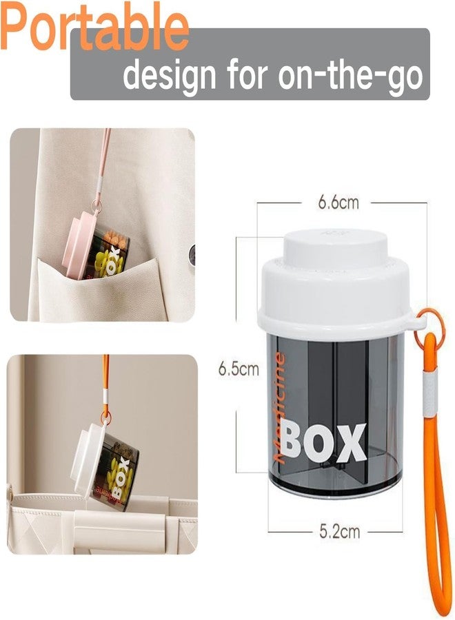 SNAPCOM Travel Pill Organizer 4 Compartment, Portable Pill Box for Daily Medication, Small Pill Case for Storing Pills, Supplements, and Vitamins, Perfect for Travel and Home Use - Image 5